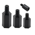 thumbnail image 3 of Black Nylon PCB Standoff Spacers Male To Female Motherboard Hexagon Thread Pillar Bolt Plastic Screw Standoffs Nut M2 M2.5 M3 M4, 3 of 5