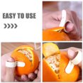 thumbnail image 3 of HOOWIFFY 10Pcs Non-electric Orange Peelers Plastic Convenient Carrying General Users, 3 of 8