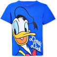 thumbnail image 4 of Disney Boy's 4-Pack Mickey and Friends Short Sleeves Graphic Tee Shirt, Blue/Orange/Red/Yellow, 2T, 4 of 9