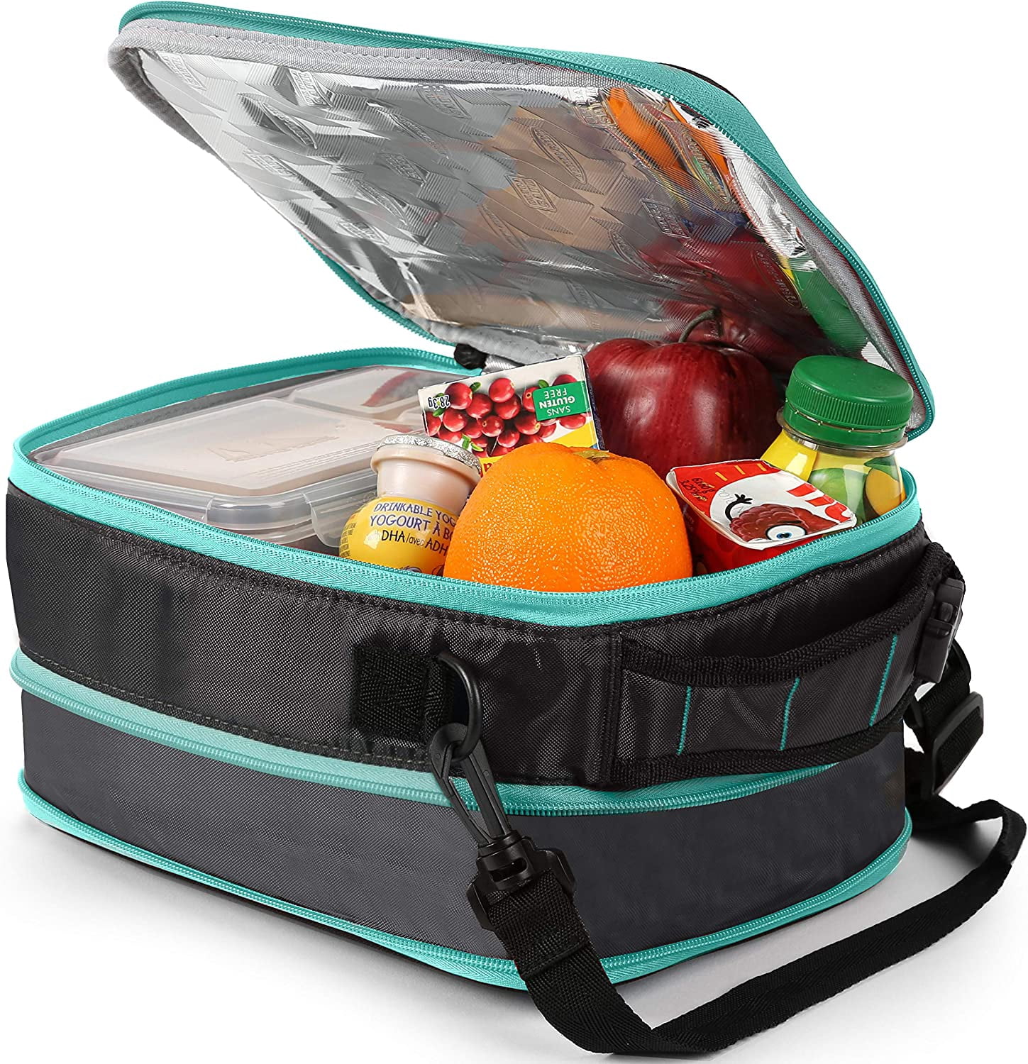 Arctic Zone High Performance Ultimate Expandable Lunch Bag, Gray