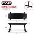 thumbnail image 5 of CAP Universal Flat Weight Bench, Black, 5 of 10