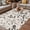 Grey, linen, variant on Grey Blue Botanical Outdoor Rug for Patio/Deck/Porch, Non-Slip Large Area Rug 4 x 6 Ft, Rustic Country Spring Floral Summer Leaf Indoor Outdoor Rugs Washable Area Rugs, Camping Rug Carpet Runner