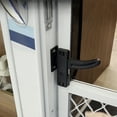 thumbnail image 2 of TAPDRA RV Screen Door Inside Latch Replacement Right Handle Aluminum Alloy Black for Travel Trailer Camper Motorhome Enhanced Security, 2 of 9