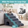 thumbnail image 2 of Wide Dog Stairs with Tunnel / 5-Step Foam Pet Ramp, 2 of 5