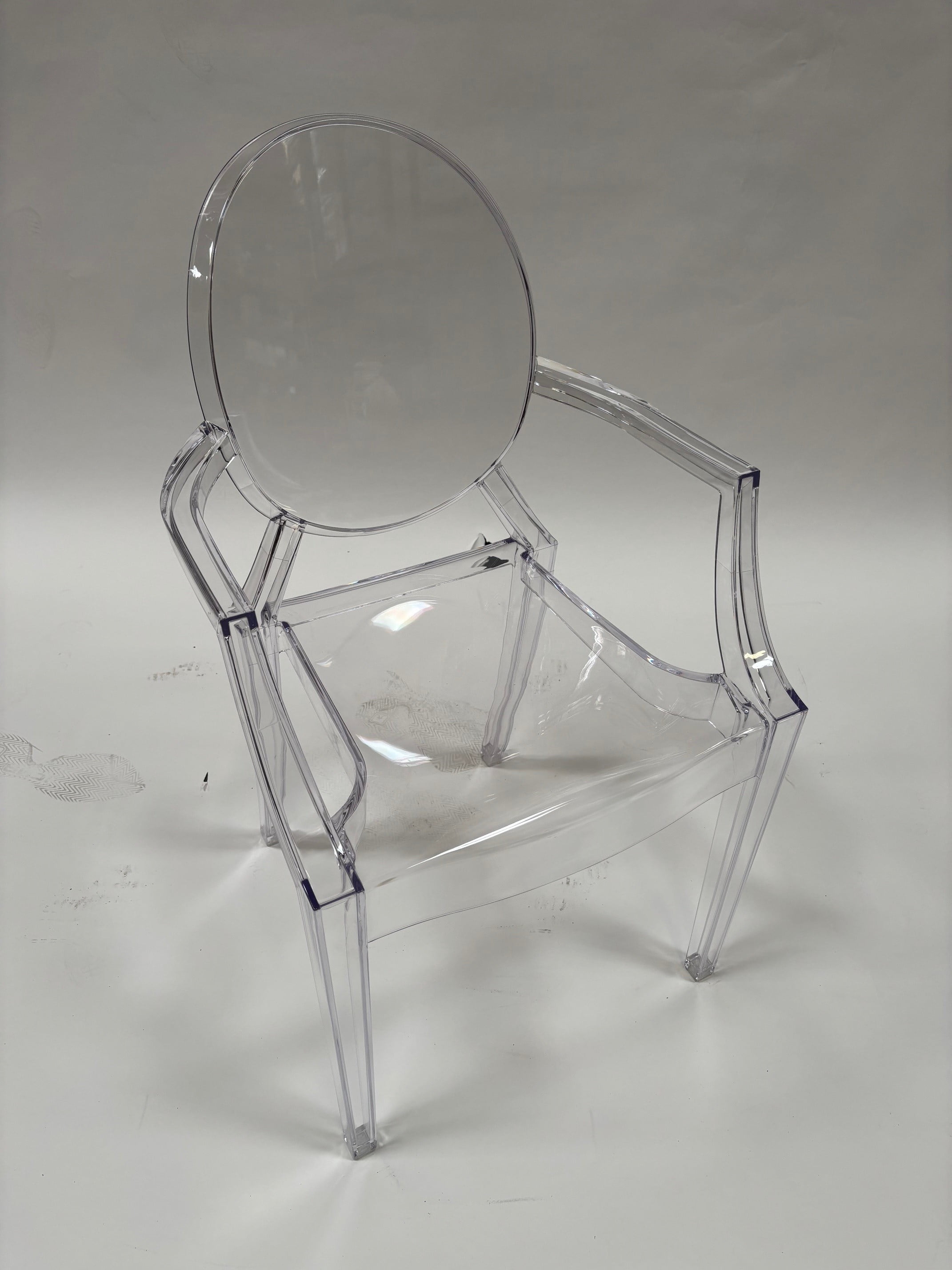 Chair - Phantom Resin w/Arms - Clear (4/Box)