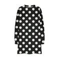thumbnail image 4 of UVEASISHA Chandails Amples de Mode pour Femmes à Manches Longues, Col Rond, Pulls Amples Décontractés, Hauts à Épaules Drapées, Chandail Confortable et Doux, Tenues d'Automne 2024, Offres de la Semaine, X-Black, L, 4 of 6