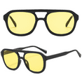 thumbnail image 2 of Trendy Square Aviator Sunglasses Women Men Square Eyewear Frame, Retro Sun Glasses for Women Men ﻿, 2 of 8