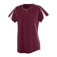 thumbnail image 2 of Augusta XL Ladies Diamond Jersey Maroon/White 1225, 2 of 3