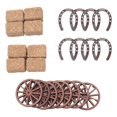 thumbnail image 2 of 24 Piezas de Suministros para Fiestas Occidentales, Centros Mesa Vintage la Suerte, Recuerdos Fiesta Boda, Decoraciones Vaquero, 2 of 10