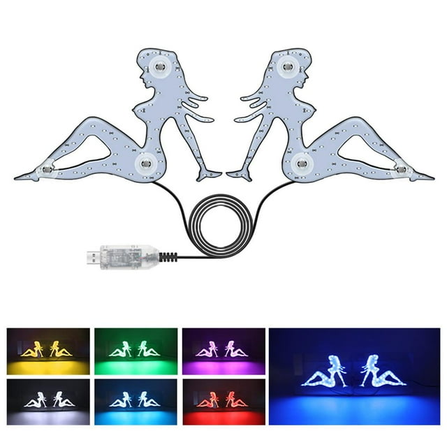 RGB LED Car Decorative Lights USB Control Colorful Dynamic Light Effect F9L