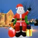 thumbnail image 4 of Papá Noel inflable navideño de 7,5 pies en sofá con caja de regalo de oso, luces LED incorporadas, decoración navideña para jardín al aire libre y patio, 4 of 5