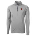 thumbnail image 2 of Men's Cutter & Buck Gray Chicago Bears Big & Tall Adapt Eco DryTec Raglan Quarter-Zip Jacket, 2 of 3