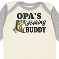 thumbnail image 4 of Inktastic Opa's Fishing Buddy Boys Long Sleeve Baby Bodysuit, 4 of 5