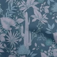 thumbnail image 1 of oneOone Georgette Viscose Teal Blue Fabric Tropical Diy Clothing Quilting Fabric Print Fabric By Yard 42 Inch Wide, 1 of 4
