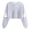 Gray, variant on Womens Cropped Halloween Sweatshirts Fashion Ghost Graphic Pullover Shirts Cute Long Sleeve Trendy Clothes Red, XL