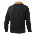 thumbnail image 4 of Vedolay Mens Jackets 2023 Fall Fall Fashion Clothes Classy Open Front Cardigans Clothes Black,S, 4 of 4