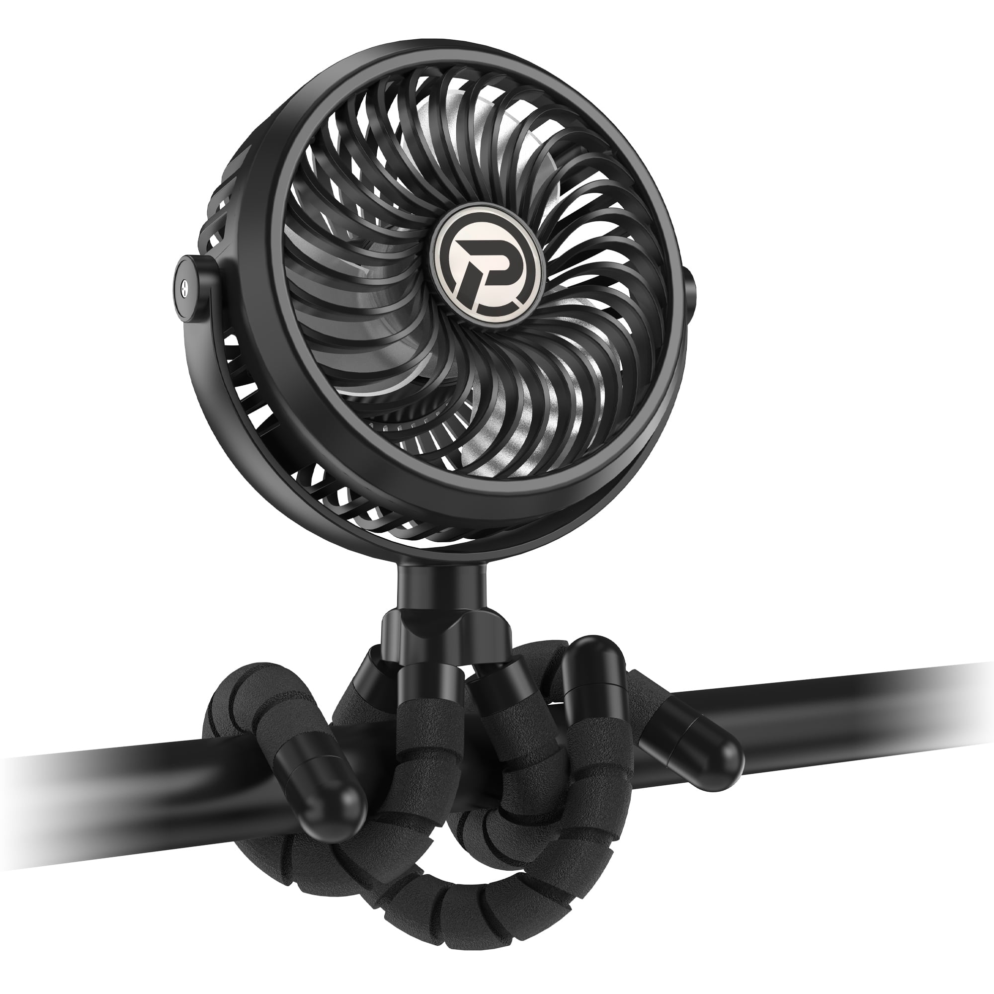 Panergy Stroller Fan, Battery Powered Clipon Fan with Flexible Tripod