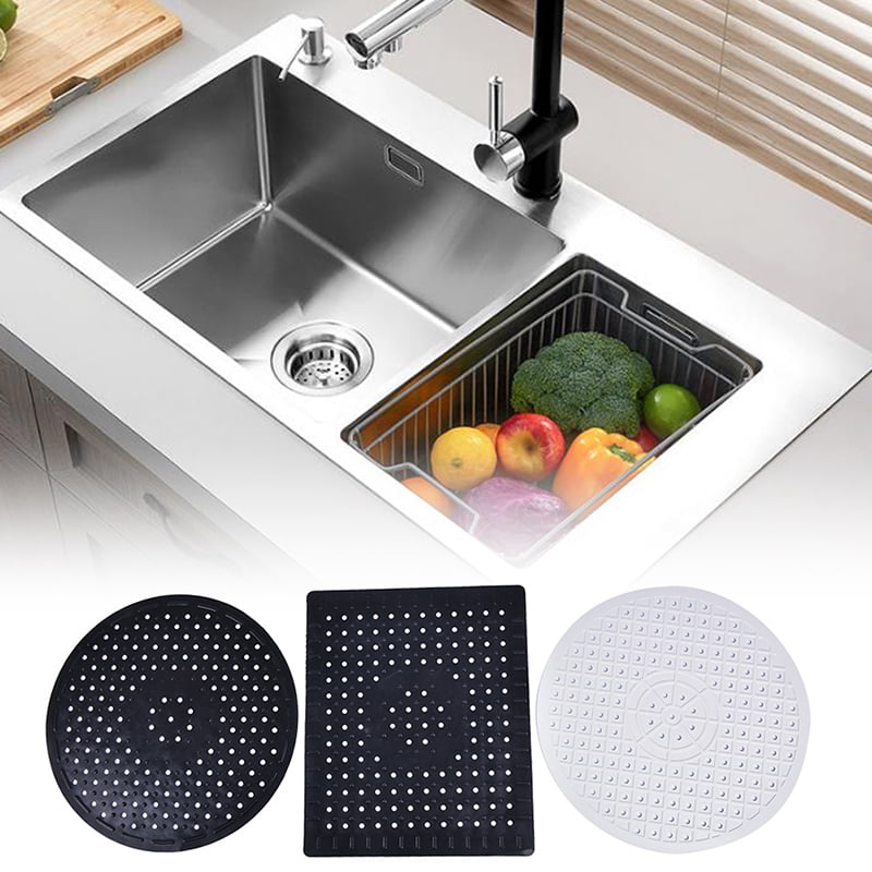 Durable PVC15"X12" Kitchen Sink Dish Protector Mat Soft Plastic Sink Mat 