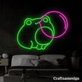 thumbnail image 2 of Craftnamesign Cute Frog LED Light Neon Sign for Kid Room Nursery Party Wall Decor, 2 of 5