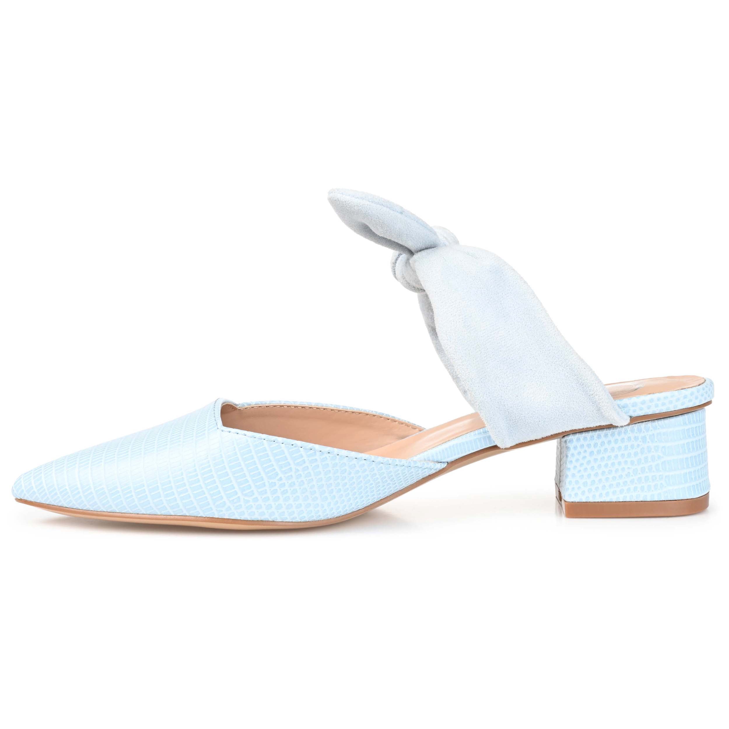 Journee Womens Melora Slip On Pointed Toe Mules Flats