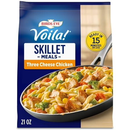 Birds Eye Voila! Three Cheese Chicken Skillet Meals, Frozen Meal, 21 oz. Bag