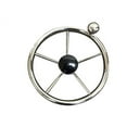 thumbnail image 2 of Pactrade Marine Destroyer 15 1/2" Steering Wheel Control Knob Black Cap 5 Spoke, 2 of 8