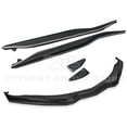 thumbnail image 2 of Replacement For 2014-2019 Corvette C7 ALL Models | Z06 Stage 2 Front Bumper Lip Splitter With Side End Caps & Side Skirts Rocker Panel Pair (Carbon Fiber), 2 of 12