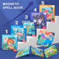 thumbnail image 2 of 1 Set Magnetic Puzzle Smooth Surface Bright Color Preschool Kids Folding Magnetic Puzzle Book for Gift, 2 of 6