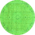 thumbnail image 1 of Ahgly Company Indoor Round Abstract Green Modern Area Rugs, 5' Round, 1 of 4