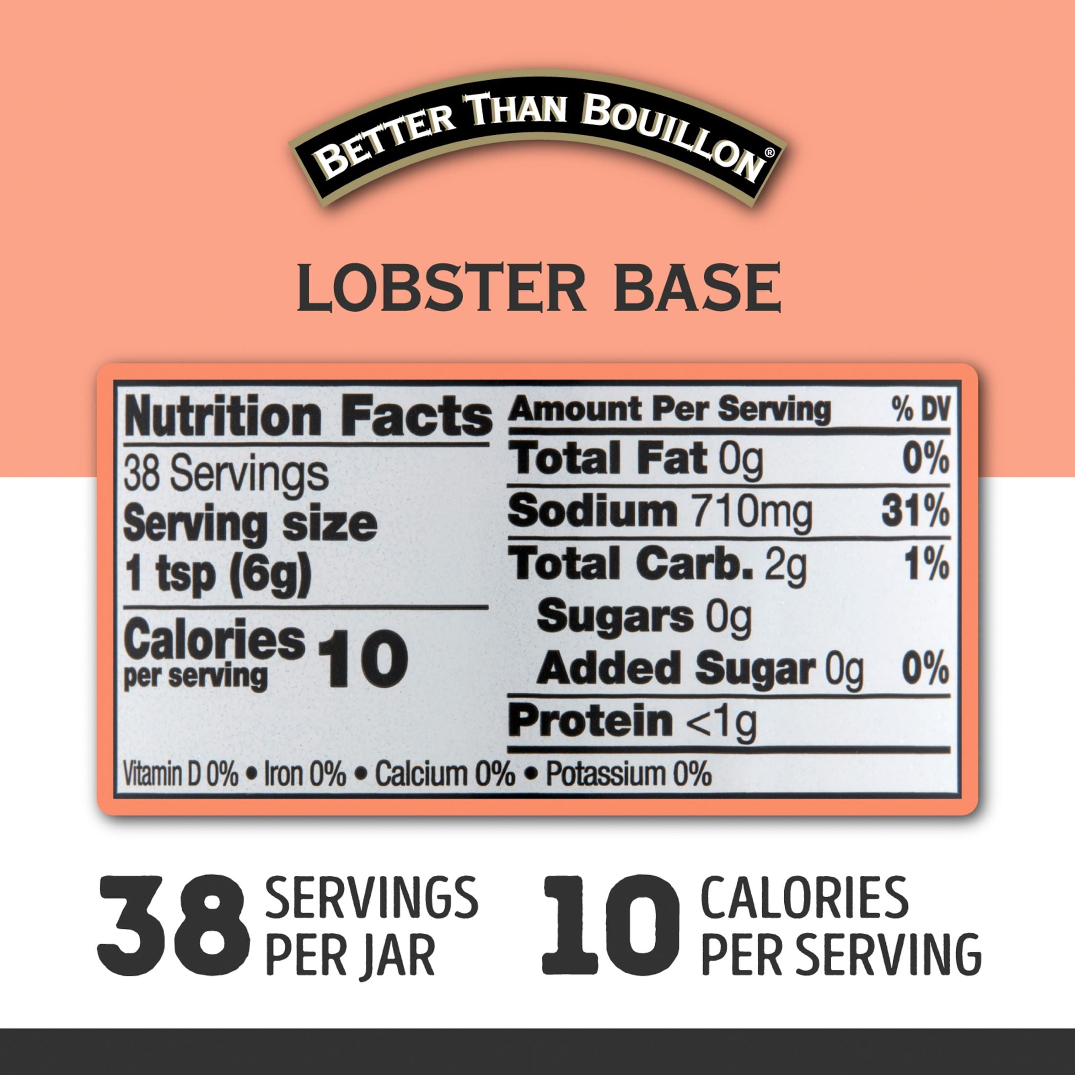 Better Than Bouillon Premium Lobster Base, Shelf-Stable, 8 oz Jar