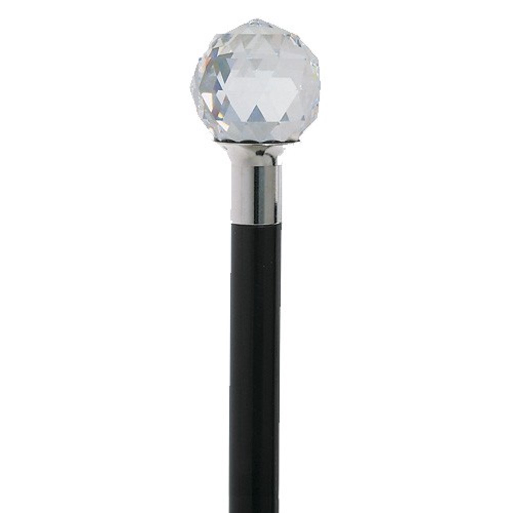 Crystal Ball Walking Cane Made of 144 Facet Austrian Crystal Unique