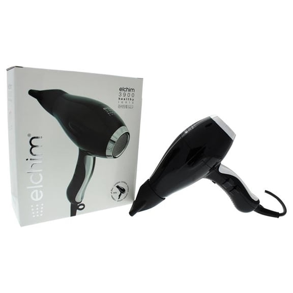 Elchim 3900 Healthy Ionic Hair Dryer - Black/silver Hair Dryer