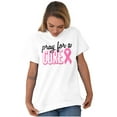 thumbnail image 5 of Pray For A Cure Breast Cancer Aware Women's Graphic T Shirt Tees Brisco Brands L, 5 of 5