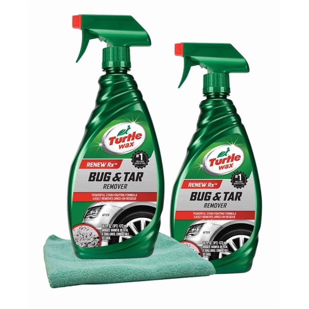 Paquete de 3 piezas Turtle Wax Removedor de Insectos y Alquitrán 473 ml
