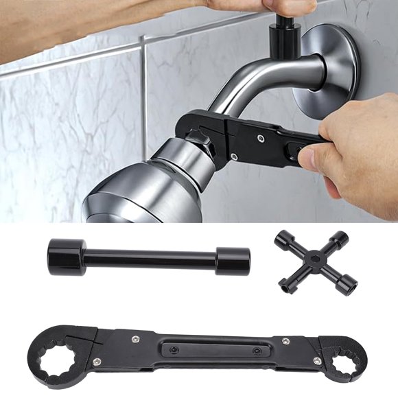 Tool Plumbing Tools Steel Angle Stop Wrench Angle On Wrench Kit Professional Plumber Wrench Tools for Pipe Projects