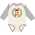 thumbnail image 3 of Inktastic Cottagecore Mushroom Wreath Girls Long Sleeve Baby Bodysuit, 3 of 5
