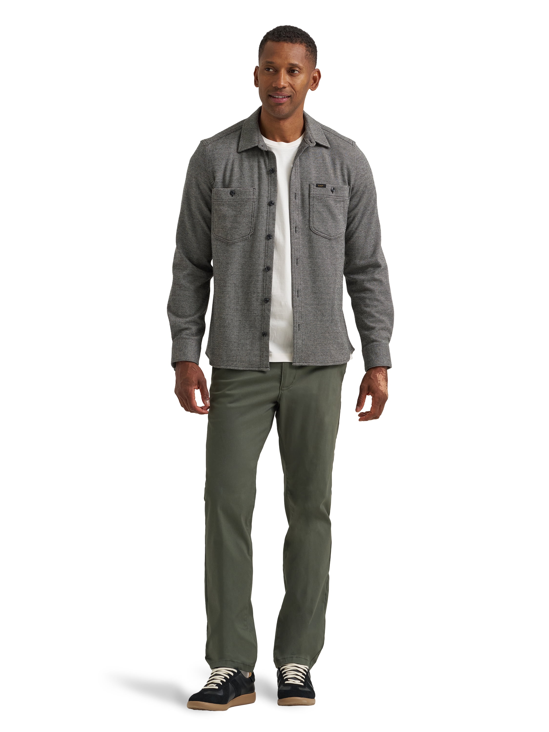 Lee® Men's Extreme Motion Flat Front Slim Straight Pant with Wrinkle Resist