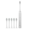 thumbnail image 1 of Powerful Electric Toothbrush Adult Timer Brush 5 Mode USB Charger Rechargeable Tooth Brushes Replacement Heads Set, 1 of 3