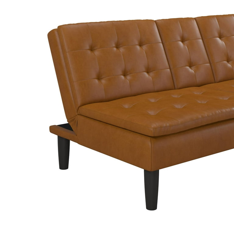 Mainstays faux 2024 leather futon