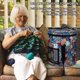 thumbnail image 3 of Bolsa de almacenamiento de lana, bolsas de mano para tejer, bolsas de tejer con estampados divertidos para almacenar lana y agujas, organizadores de viaje para tejer, regalo abstracto, 3 of 5