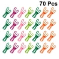 thumbnail image 5 of Pinzas de ropa Qijita de metal para el hogar, 70 unidades, multiusos, fijas, resistentes al viento, coloridas (10 unidades por paquete, color aleatorio), 5 of 5