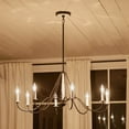 thumbnail image 2 of 52456AVI Kichler Lighting Freesia - 8 Light Large Chandelier In Homestead Style-17 Inches Tall and 38 Inches Wide-Anvil Iron Finish    -Traditional, 2 of 12
