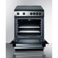thumbnail image 4 of 24" wide smooth top electric range in slide-in style, with stainless steel manifold, storage drawer, and large oven window, 4 of 5