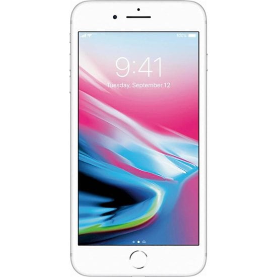 Apple iPhone 8 Plus 64GB Smartphone - Silver - Unlocked - Refurbished
