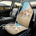 thumbnail image 4 of Yuyamidu 2 PCS Starfish Shell Car Seat Covers for Front Seat Cushion Beach Auto Seat Cover Seaside Car Bucket Seats Protective Covers Universal fit for SUV Sedan Van, 4 of 7