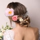 thumbnail image 3 of 5 piezas de clips para el cabello con flores, flores falsas para el cabello, accesorios para el cabello para mujeres y niñas, rosa púrpura, 3 of 7