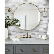 Apollo Tile 5 pack 11.8-in x 11.8-in Waterfall Platinum White Glass Mosaic Tile (4.83 Sq ft/case)