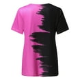 thumbnail image 6 of Outfmvch t shirts for women Short Sleeve T Shirt Colorblock Fashion womens tops shirts for women Purple, 6 of 6