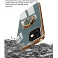thumbnail image 3 of Surlong Compatible with iPhone 12 Mini Case 5.4 Inch 360°Degree Rotation Ring Holder Kickstand Support Car Mount Shockproof Soft TPU Cover Cases Designed, 3 of 7