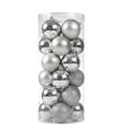 thumbnail image 2 of 24Pcs Shatterproof Shiny and Polshed Glossy Christmas Tree Ball Ornaments Decorations - Christmas Hanging Balls for Holiday Wedding Party Decoration (1.57"-40MM, Silver), 2 of 4